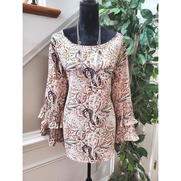 C Est. 1946 Tops - Est.1946 Women's Multicolor Polyester Round Neck Long Sleeve Pullover Blouse 24W